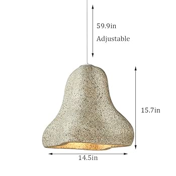 entyze Japanese Vintage Bedside Light with E27 Base Resin